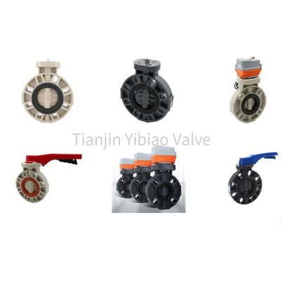 Clamped Plastic Butterfly Valve